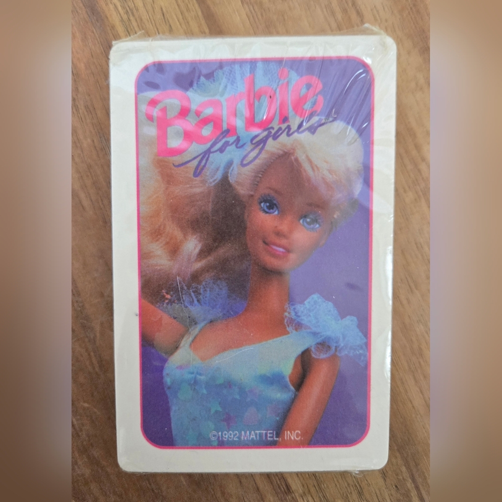 Vintage Barbie Purple Pink Doll Playing Cards 1992 - Mattel